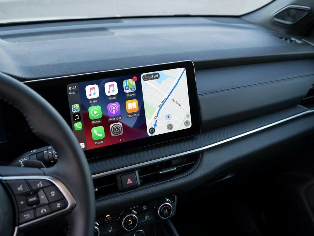 Apple CarPlay na ekranie samochodu