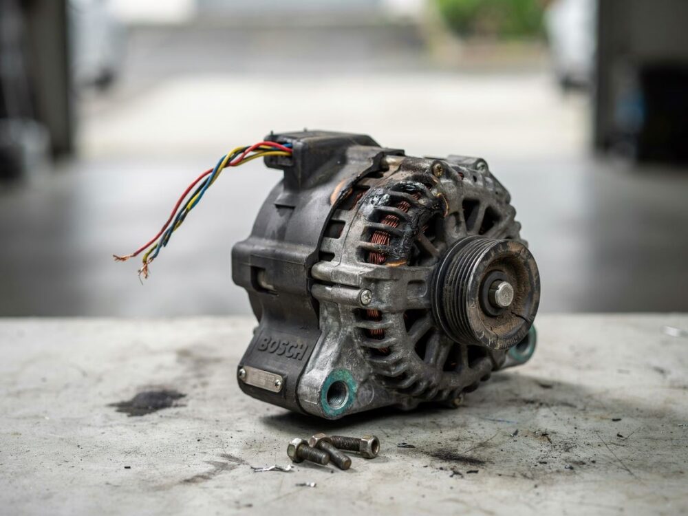 Spalony pasek alternatora