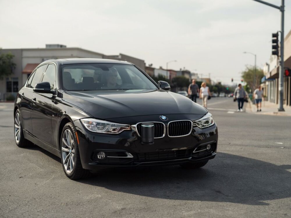 Zestaw głośnomówiący w samochodzie BMW E90