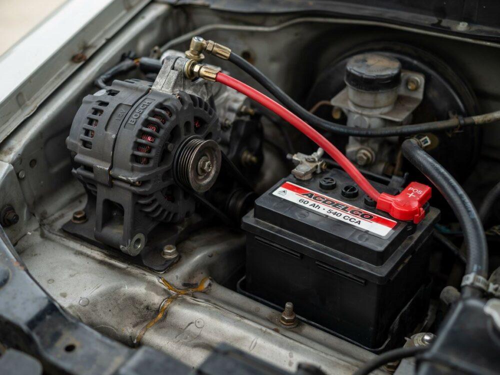 alternator i akumulator samochodowy
