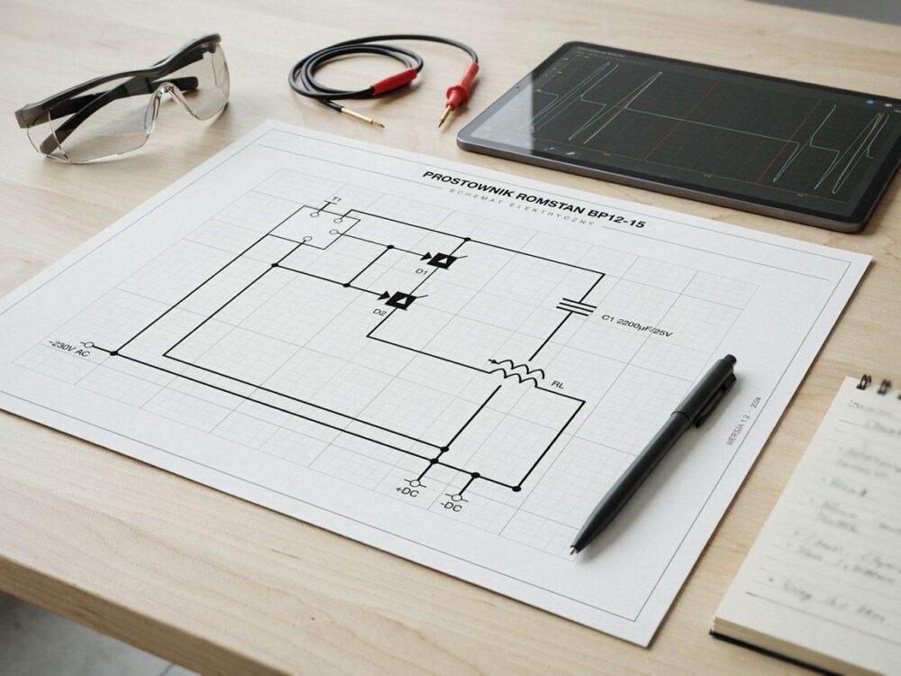elementy elektroniczne prostownika