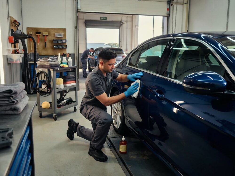 profesjonalny detailer w akcji