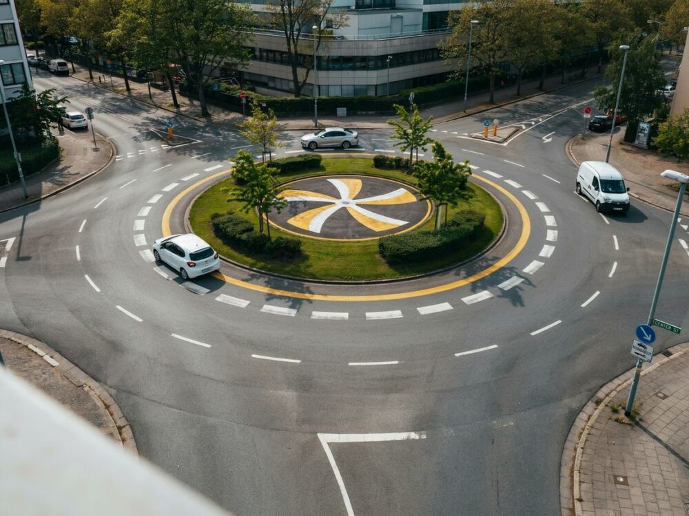rondo turbinowe z oznakowaniem