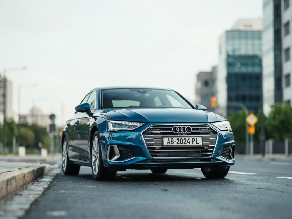 wnętrze luksusowego audi