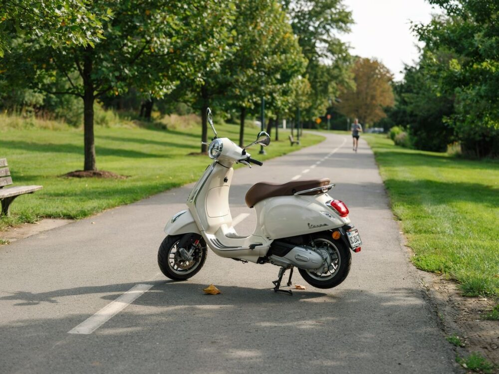 znak zakazu motorowerów
